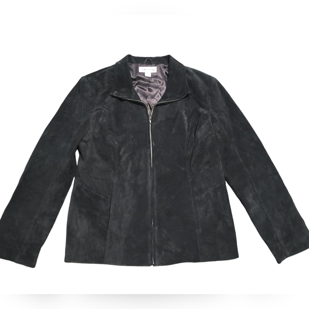 PRESTON & YORK Suede Leather Jacket L